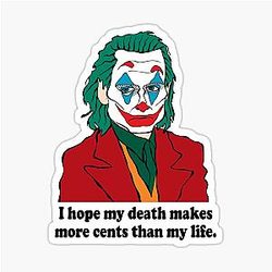 Joaquin Phoenix Fan Art Sticker