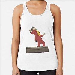 Of The Joker Movie Starring Joaquin Phoenix Racerback Tank Top