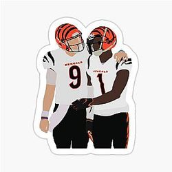 Joe Burrow and Ja'Marr Chase Sticker