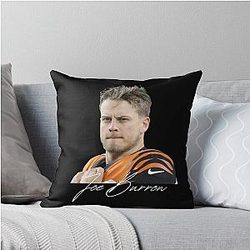 Joe Burrow Signed Design Throw Pillows