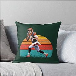 Joe Burrow Throw Pillow