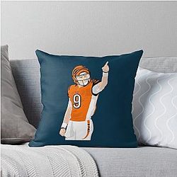 Joe Burrow Throw Pillow