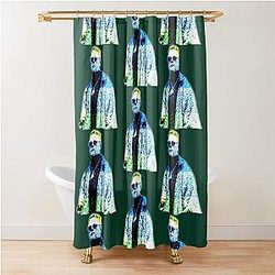 Joe Burrow Glass Shower Curtain