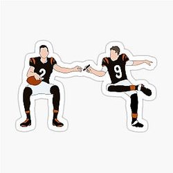 Joe Burrow Evan McPherson Cigar Sticker