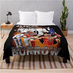Joe Burrow Vintage Style Throw Blanket