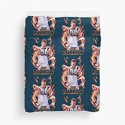 Joe Burrow Fan Art Duvet Cover