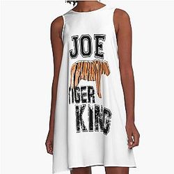 Bengals Joe Burrow Tiger King A-Line Dress