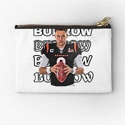 Natural Soccer League Joe Burrow Gifts Music Fans Zipper Pouch