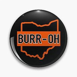 BURR-OH Joe Burrow Bengals Football Pin