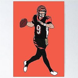Joe Burrow Throw Poster