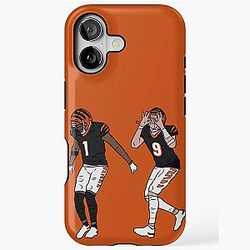 Ja'Marr Chase and Joe Burrow Griddy iPhone Case