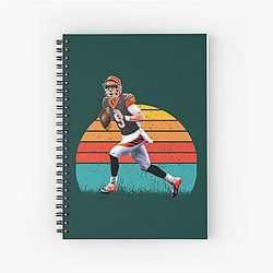 Joe Burrow Retro Spiral Notebook