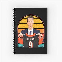 Joe Burrow Jersey Spiral Notebook