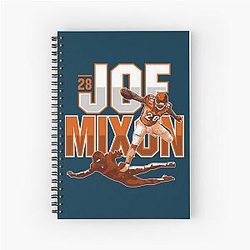 Joe Burrow fan art spiral notebook