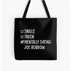 Mentally Dating Joe Burrow All Over Print Tote Bag