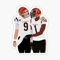 Joe Burrow and Ja'Marr Chase Sticker