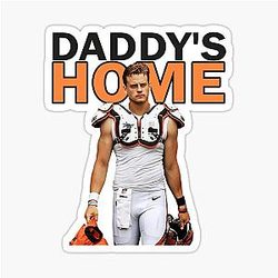Joe Burrow Daddy's Home Sticker