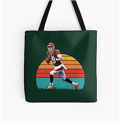 Joe Burrow Retro All Print Tote Bag