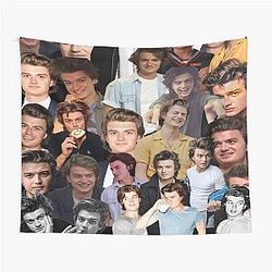 Joe Keery Photo Collage Tapestry