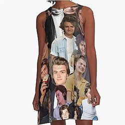 Joe Keery Photo Collage A-Line Dress