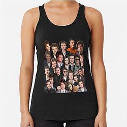 Joe Keery Photo Racerback Tank Top