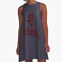 White Joe Keery Rock Gift For A-Line Dress