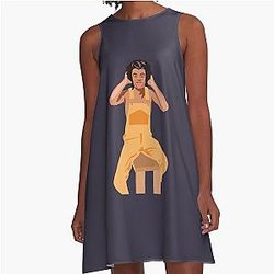 Joe Keery Hip Hop Photoshoot A-Line Dress