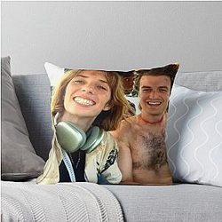 Maya Hawke & Joe Keery Throw Pillow