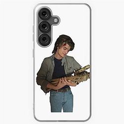 Joe Keery with his Samsung Galaxy Case