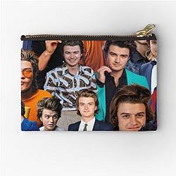 Joe Keery photo collage Zipper Pouch