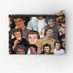 Joe Keery photo collage Zipper Pouch