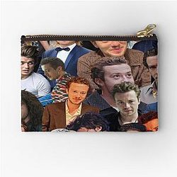 Joe Keery and Joseph Quinn photo collage Zipper Pouch