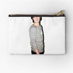 Joe Keery modeling zipper pouch