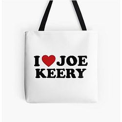 I love Joe Keery Design All Over Print Tote Bag