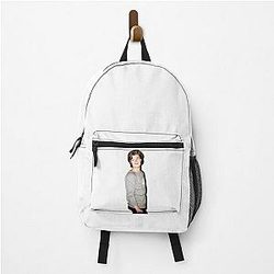 Joe Keery Modeling a Backpack