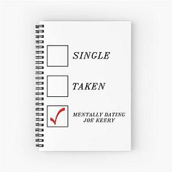 Mentally Dating Joe Keery Spiral Notebook