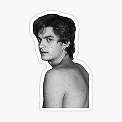 Joe Keery Black Sticker