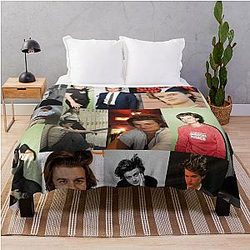 Joe Keery Collage Throw Blanket