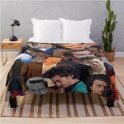 Joe Keery and Joseph Quinn Photo Throw Blanket