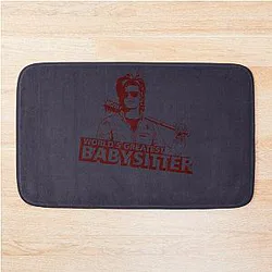 White Joe Keery Funny Gift Bath Mat