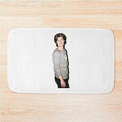 Joe Keery Modeling Bath Mat