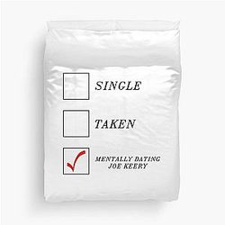 Mentally Dating Joe Keery Duvet Cover