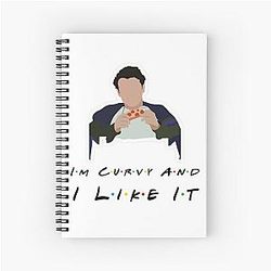 FRIENDS Joey Tribbiani Curvy and Spiral Notebook