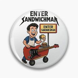 Enter Sandwichman Joey Tribbiani Parody Design Pin