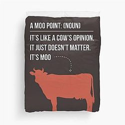 Moo Point - Joey Tribbiani Duvet Cover