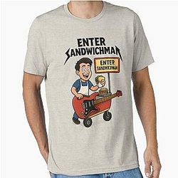 Enter Sandwichman Joey Tribbiani Parody Design T-Shirt