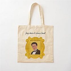 Joey Tribbiani Portrait with Quote Cotton Tote Bag