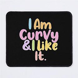 I am Curvy and Like Joey Tribbiani Mouse Pad