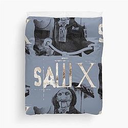 SAW X Tobin Bell as John Kramer Movie Graphic Design Poster Duvet Cover