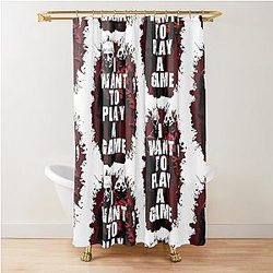 SAW X Tobin Bell as John Kramer movie graphic design shower curtain